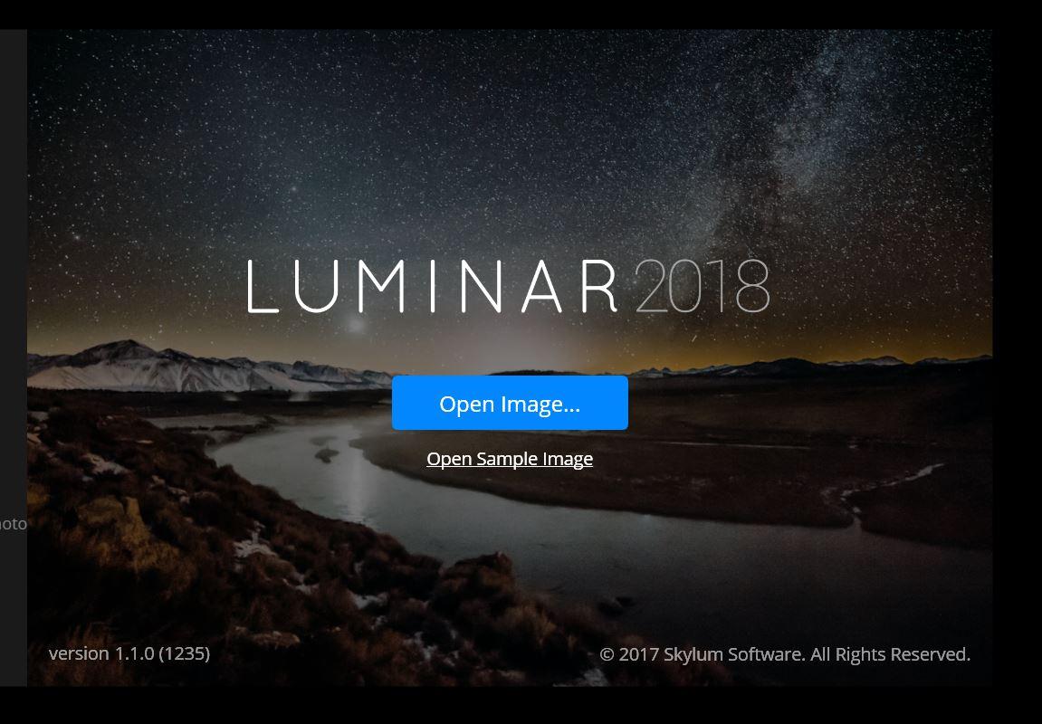 Luminar 2018 aktualizacja 1.1.0 (1235) dla Windows MAC