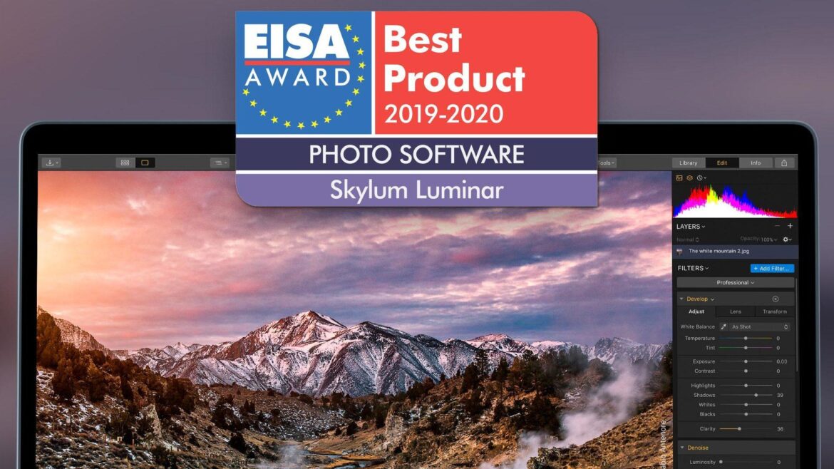 Skylum Luminar 3 – najlepsze oprogramowanie fotograficzne wg EISA 2019–2020