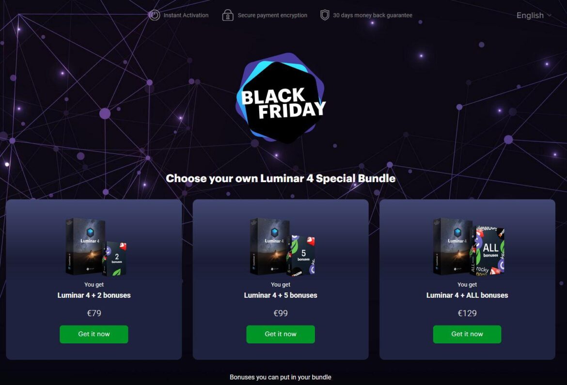 Black Friday Offer – Luminar 4 Special Bundle
