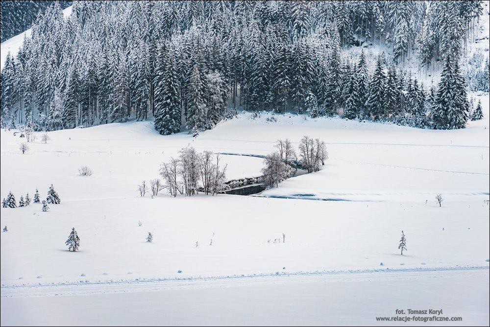 Winter mountain landscape in the Alps. Schladming, Austria