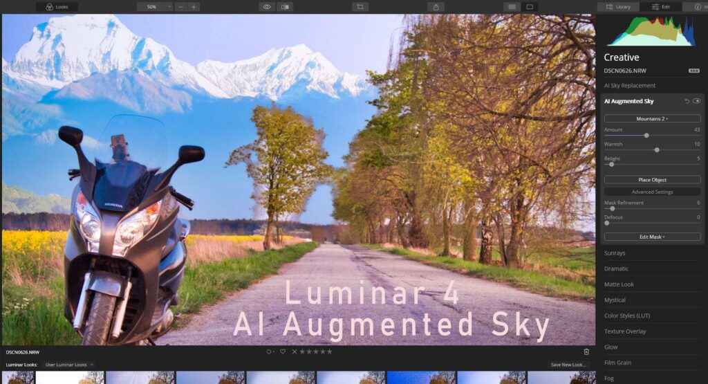 AI Augmented Sky: dodawanie obiektów do zdjęć