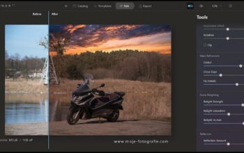Luminar AI update and Sky AI with water reflections effects - moje-fotografie.com / coupon code MOJE -10$ off