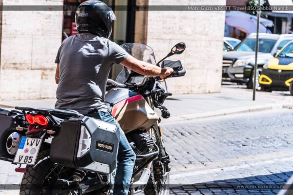 Moto Guzzi V85 TT Travel 850 Sabbia Namib - Roma, Italy